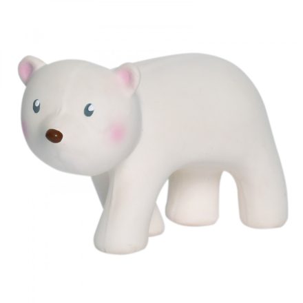 Sarkvidéki jegesmedve – organikus gumi rágóka, csörgő és fürdőjáték