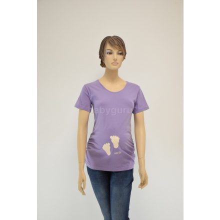 Mommy Style kismama póló lila XL