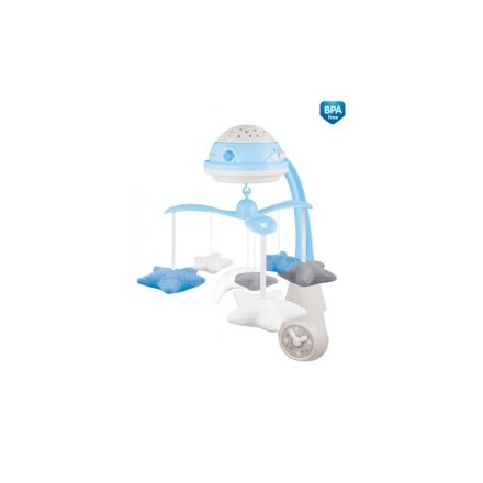 Canpol Babies elektromos zenélő körforgó vetítővel - kék