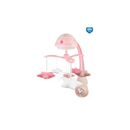 Canpol Babies elektromos zenélő körforgó vetítővel - rózsaszín