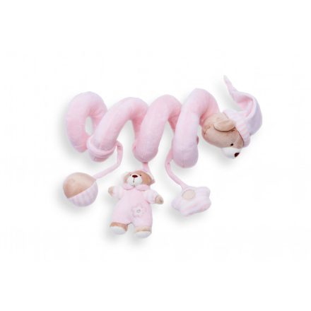 Babybruin plüss spirál macis rózsaszín
