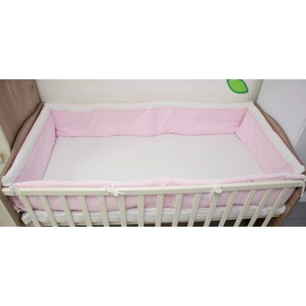 Bunny Baby Rácsvédő rózsaszín fehér 60x120-as kiságyba