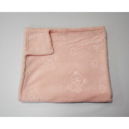 Kocsitakaró - rózsaszín nyomott mintás(vékony) - macis